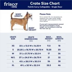 Frisco Heavy Duty Fold & Carry Single Door Collapsible Wire Dog Crate -Dog Supplies Sale 109783 PT2. AC SS1800 V1667228771