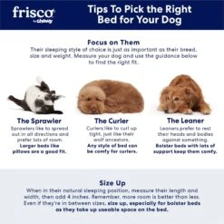 Frisco Plush Orthopedic Bolster Dog Bed W/Removable Cover -Dog Supplies Sale 129511 PT7. AC SS1800 V1668203951