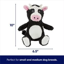 Frisco Cow Textured Plush Squeaky Dog Toy -Dog Supplies Sale 147059 PT1. AC SS1800 V1691776574