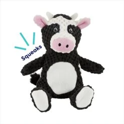 Frisco Cow Textured Plush Squeaky Dog Toy -Dog Supplies Sale 147059 PT2. AC SS1800 V1691776574
