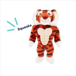 Frisco Tiger Muscle Plush Squeaky Dog Toy -Dog Supplies Sale 147080 PT2. AC SS1800 V1695670751