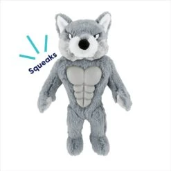 Frisco Wolf Muscle Plush Squeaky Dog Toy -Dog Supplies Sale 147082 PT2. AC SS1800 V1691776574