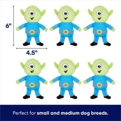 Frisco Flying Saucer & Aliens Hide & Seek Puzzle Plush Squeaky Dog Toy -Dog Supplies Sale 152812 PT2. AC SS1800 V1691776643