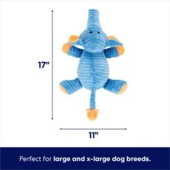 Frisco Corduroy Plush Squeaking Elephant Dog Toy -Dog Supplies Sale 152830 PT1. AC SS1800 V1692019982