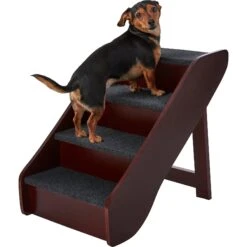 Frisco Deluxe Foldable Wooden Carpeted Cat & Dog Stairs -Dog Supplies Sale 156781 PT4. AC SS1800 V1569621467