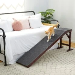 Frisco Deluxe Wooden Carpeted Cat & Dog Ramp -Dog Supplies Sale 156784 PT4. AC SS1800 V1579102085