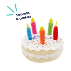 Frisco Birthday Cake Plush Squeaky Dog Toy -Dog Supplies Sale 162839 PT2. AC SS1800 V1695670718