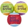 Frisco Birthday Fetch Squeaky Tennis Ball Dog Toy -Dog Supplies Sale 162914 Main. AC SS1800 V1565379552