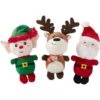 Frisco Holiday Santa's Helpers Plush Squeaky Dog Toy, 3 Count -Dog Supplies Sale 164633 MAIN. AC SS1800 V1694813220
