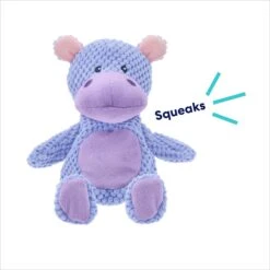 Frisco Hippo Textured Plush Squeaky Dog Toy -Dog Supplies Sale 174697 PT2. AC SS1800 V1695659158