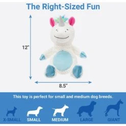 Frisco Unicorn Textured Plush Squeaky Dog Toy -Dog Supplies Sale 174699 PT1. AC SS1800 V1574719131