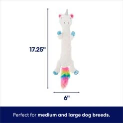 Frisco Unicorn Skinny Plush Squeaky Dog Toy -Dog Supplies Sale 174713 PT1. AC SS1800 V1695671001