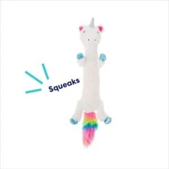 Frisco Unicorn Skinny Plush Squeaky Dog Toy -Dog Supplies Sale 174713 PT2. AC SS1800 V1695670691