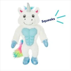 Frisco Unicorn Muscle Plush Squeaky Dog Toy -Dog Supplies Sale 174717 PT2. AC SS1800 V1695748897