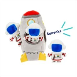 Frisco Rocket Ship Hide & Seek Puzzle Plush Squeaky Dog Toy -Dog Supplies Sale 174753 PT3. AC SS1800 V1695670718