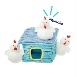 Frisco Chicken Coop Hide & Seek Puzzle Plush Squeaky Dog Toy -Dog Supplies Sale 174755 PT3. AC SS1800 V1691783971