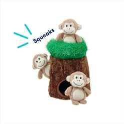Frisco Monkeys In Tree Hide & Seek Puzzle Plush Squeaky Dog Toy -Dog Supplies Sale 174759 PT3. AC SS1800 V1698345474
