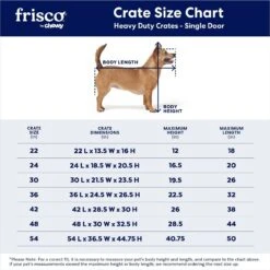 Frisco Heavy Duty Single Door Wire Dog Crate -Dog Supplies Sale 210677 PT2. AC SS1800 V1667859376