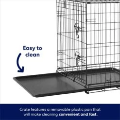 Frisco Fold & Carry Single Door Collapsible Wire Dog Crate & Mat Kit -Dog Supplies Sale 212620 PT4. AC SS1800 V1667228975