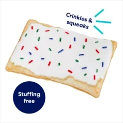 Frisco Frosted Pastry Stuffing-Free Flat Plush Squeaky Dog Toy -Dog Supplies Sale 213812 PT2. AC SS1800 V1686580151