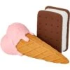 Frisco Ice Cream Sandwich & Ice Cream Cone Latex Squeaky Dog Toy -Dog Supplies Sale 213840 MAIN. AC SS1800 V1590069381
