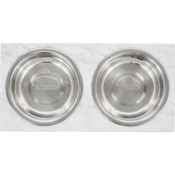 Frisco Marble Print Stainless Steel Double Elevated Dog Bowl -Dog Supplies Sale 216017 PT3. AC SS1800 V1591020397