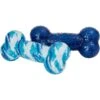Frisco Retro Denim & Swirl TPR Bone Squeaky Dog Toy -Dog Supplies Sale 230341 MAIN. AC SS1800 V1598547395