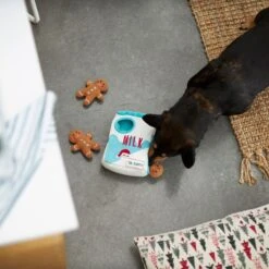 Frisco Holiday Milk & Gingerbread Cookies Hide & Seek Puzzle Plush Squeaky Dog Toy -Dog Supplies Sale 233262 PT5. AC SS1800 V1665759769