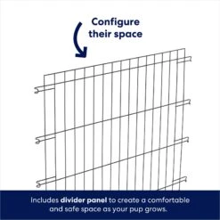 Frisco Heavy Duty Enhanced Lock Double Door Fold & Carry Wire Dog Crate & Mat Kit -Dog Supplies Sale 233736 PT6. AC SS1800 V1671661487