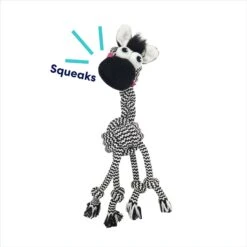 Frisco Zebra Rope Squeaky Dog Toy -Dog Supplies Sale 242163 PT2. AC SS1800 V1691785246