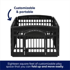 Frisco 4-Panel Dog Exercise Playpen With Door, 24-in -Dog Supplies Sale 244546 PT4. AC SS1800 V1603407098