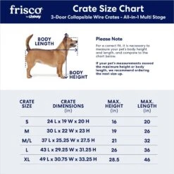 Frisco Heavy Duty All-in-1 Multi-Stage 3 Door Collapsible Wire Dog Crate -Dog Supplies Sale 247915 PT6. AC SS1800 V1611872180