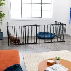 Frisco Steel 8-Panel Configurable Dog Gate & Playpen -Dog Supplies Sale 250603 PT4. AC SS1800 V1615987643