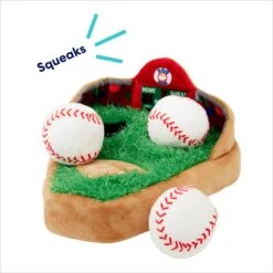 Frisco Baseball Hide & Seek Puzzle Plush Squeaky Dog Toy -Dog Supplies Sale 252758 PT3. AC SS1800 V1695760895