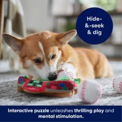 Frisco Baseball Hide & Seek Puzzle Plush Squeaky Dog Toy -Dog Supplies Sale 252758 PT5. AC SS1800 V1695760990