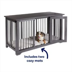 Frisco "Broadway" Dog Crate Credenza & Mat Kit -Dog Supplies Sale 255324 PT3. AC SS1800 V1667228425