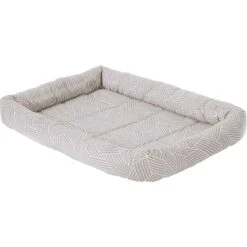 Frisco Fold & Carry Double Door Collapsible Wire Dog Crate & Frisco Gray Basket Weave Dog Crate Mat -Dog Supplies Sale 255477 PT3. AC SS1800 V1604096804