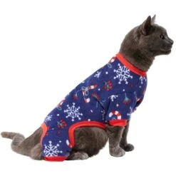Frisco Snowy Nights Dog & Cat Cozy Polar Fleece PJs -Dog Supplies Sale 276448 PT2. AC SS1800 V1637683010