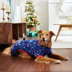 Frisco Snowy Nights Dog & Cat Cozy Polar Fleece PJs -Dog Supplies Sale 276448 PT5. AC SS1800 V1637672189