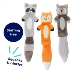 Frisco Forest Friends Stuffing-Free Skinny Plush Squeaky Dog Toy -Dog Supplies Sale 286571 PT2. AC SS1800 V1695760988