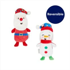 Frisco Holiday Santa & Snowman Reversible Plush Squeaky Dog Toy 10 Frisco Holiday Santa & Snowman Reversible Plush Squeaky Dog Toy -Dog Supplies Sale 287263 PT2. AC SS1800 V1694812848