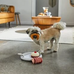 Frisco Brunch Pastry Plate Plush Squeaky Dog Toy -Dog Supplies Sale 297262 PT3. AC SS1800 V1642087931