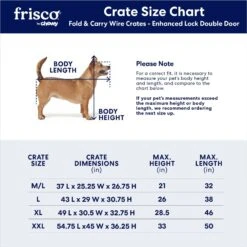 Frisco XX-Large Heavy Duty Enhanced Lock Double Door Wire Dog Crate, Fold & Carry Wire Dog Crate & Mat Kit, 54" -Dog Supplies Sale 318116 PT2. AC SS1800 V1634322381