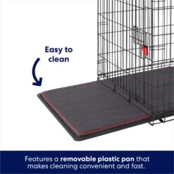 Frisco XX-Large Heavy Duty Enhanced Lock Double Door Wire Dog Crate, Fold & Carry Wire Dog Crate & Mat Kit, 54" -Dog Supplies Sale 318116 PT4. AC SS1800 V1634155019