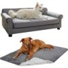 Frisco Sofa Pet Bed With Removable Cover & Frisco Eyelash Cat & Dog Blanket -Dog Supplies Sale 319504 MAIN. AC SS1800 V1630624595