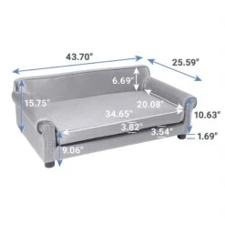 Frisco Sofa Pet Bed With Removable Cover & Frisco Eyelash Cat & Dog Blanket -Dog Supplies Sale 319504 PT2. AC SS1800 V1630626372