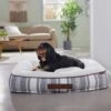 Frisco Farmhouse Rectangular Bolster Dog Bed W/ Removable Cover -Dog Supplies Sale 333868 MAIN. AC SS1800 V1658717800