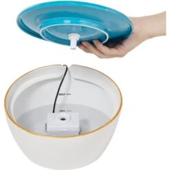 Frisco Ceramic Clouds Dog & Cat Fountain -Dog Supplies Sale 355803 PT3. AC SS1800 V1666109478