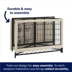 Frisco Easy Set-Up Wood Furniture Style Dog Crates -Dog Supplies Sale 363840 PT3. AC SS1800 V1685459481