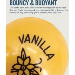 Planet Dog Orbee-Tuff Essentials Vanilla Scented Interactive Dog Ball Treat Dispenser Toy, Yellow -Dog Supplies Sale 367765 PT3. AC SS1800 V1644522990